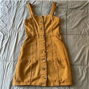 Mustard Yellow Denim Dress